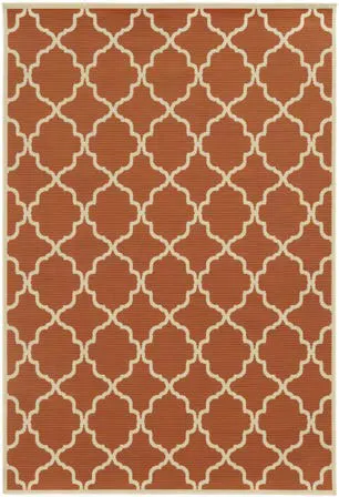 Riviera Orange Outdoor Rug (4770D)