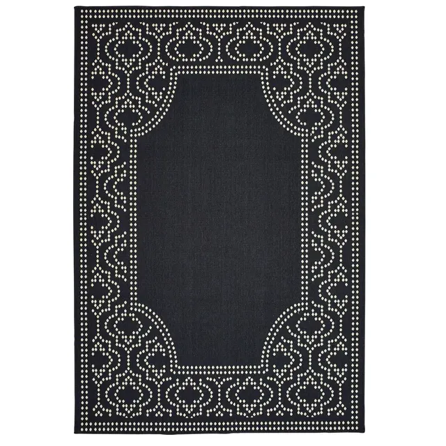 Marina Black Outdoor Rug (1247K)