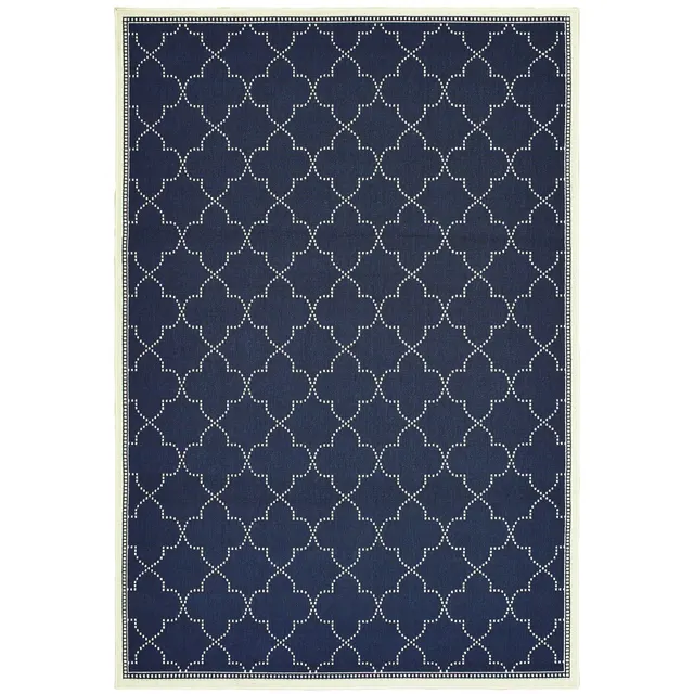 Marina Navy Blue Outdoor Rug (6025P)