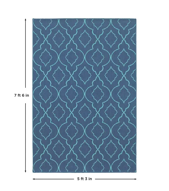 Meridian Blue Outdoor Rug (7541B)