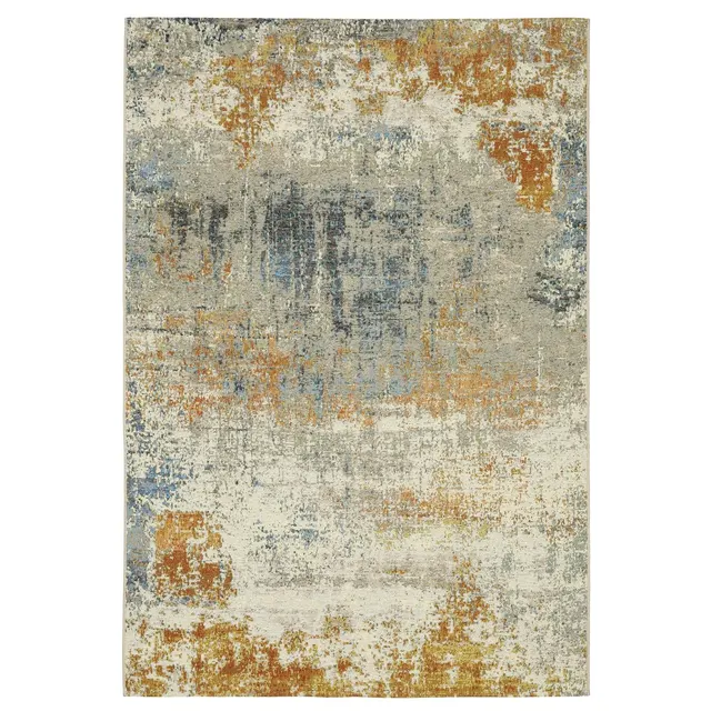 Naples Blue/Orange Outdoor Rug (292X)