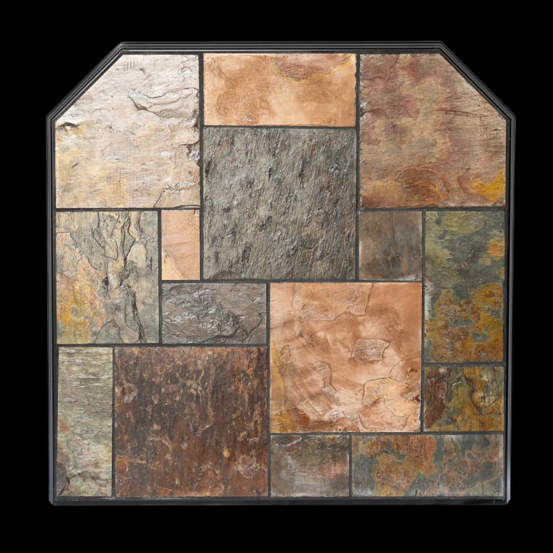 Asian Slate random square cut hearth pad