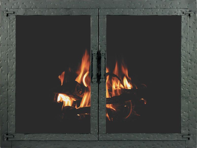 Stoll Aged Iron fireplace doors