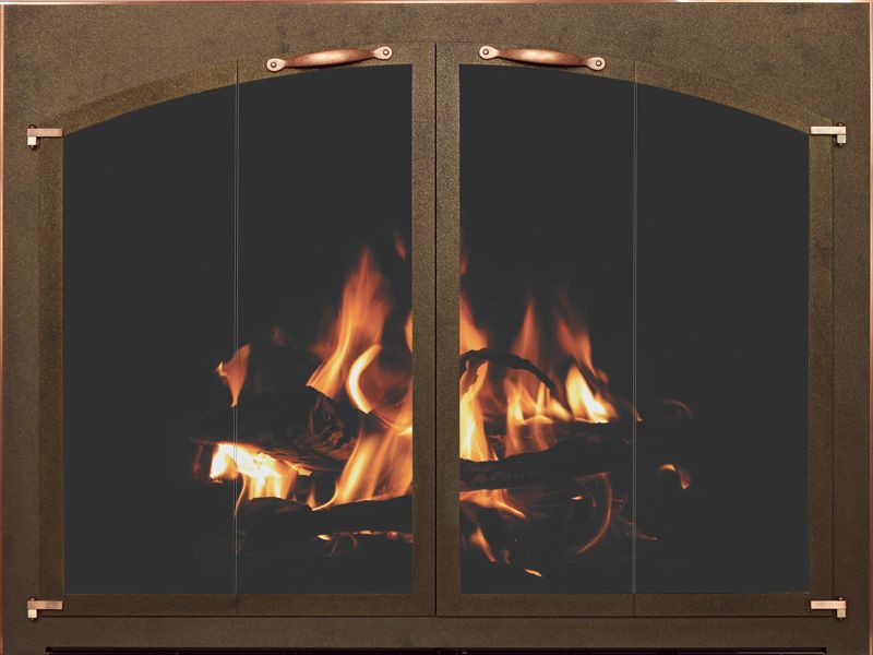 Stoll Bar Iron fireplace doors