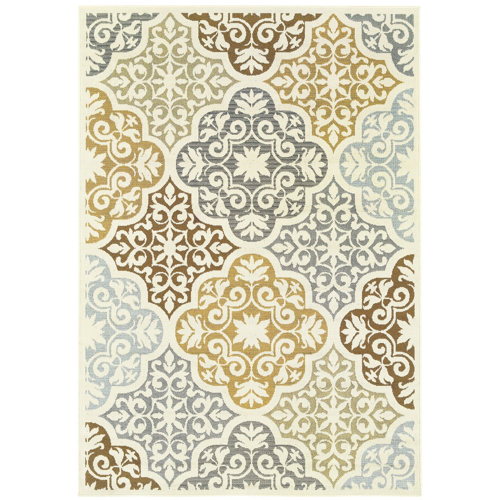 Bali Tan/Yellow Outdoor Rug (4904W)