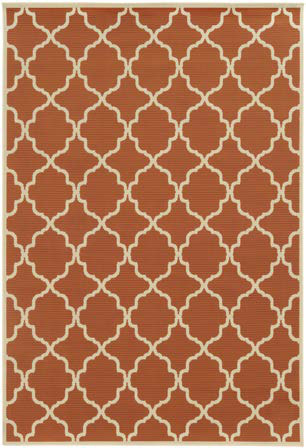 Riviera Orange Outdoor Rug (4770D)