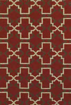 Tommy Bahama Atrium Red Outdoor Rug (51103)