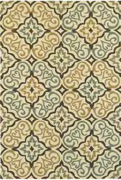 Tommy Bahama Atrium Blue/Yellow/Brown Outdoor Rug (51106)