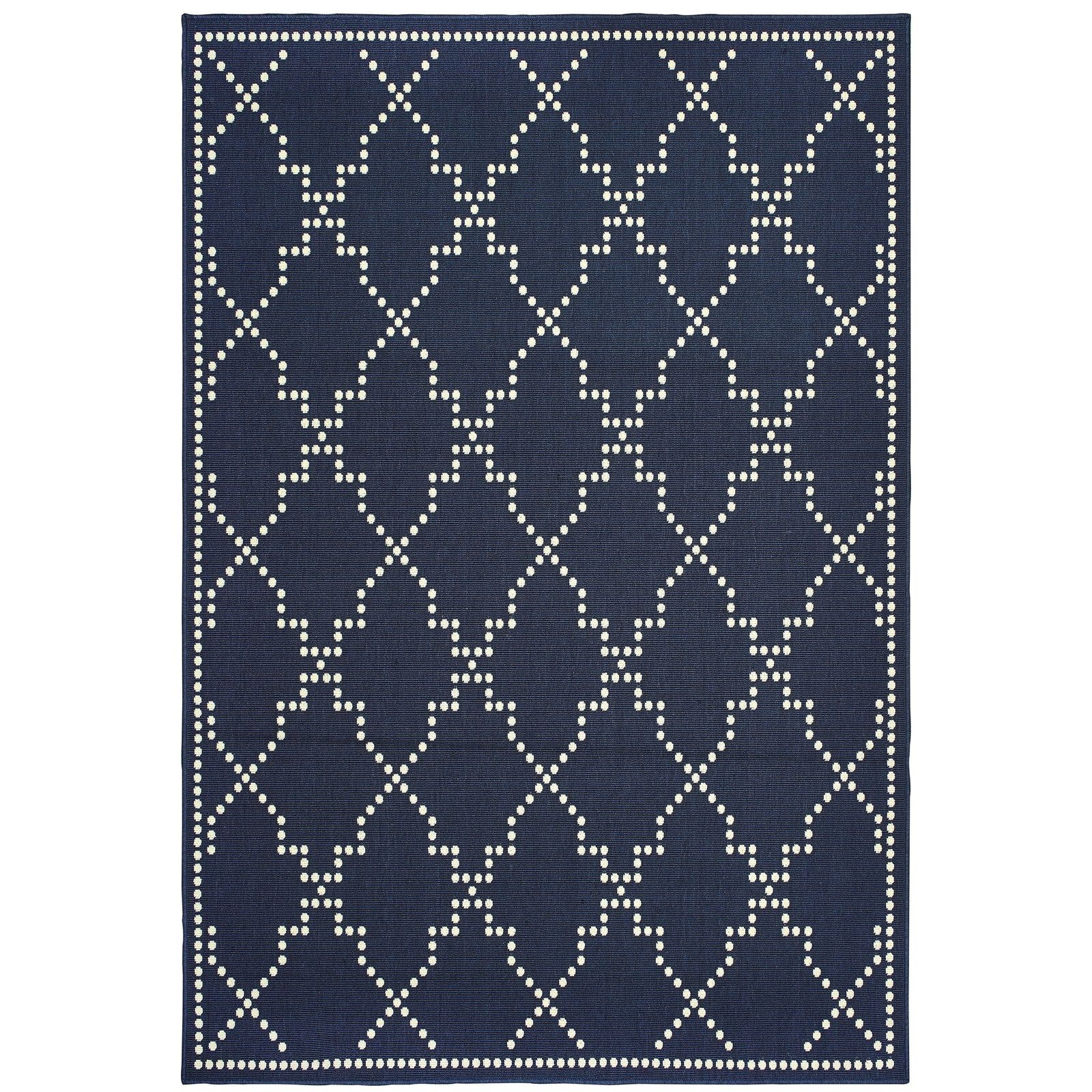 Marina Navy Outdoor Rug (7765B)