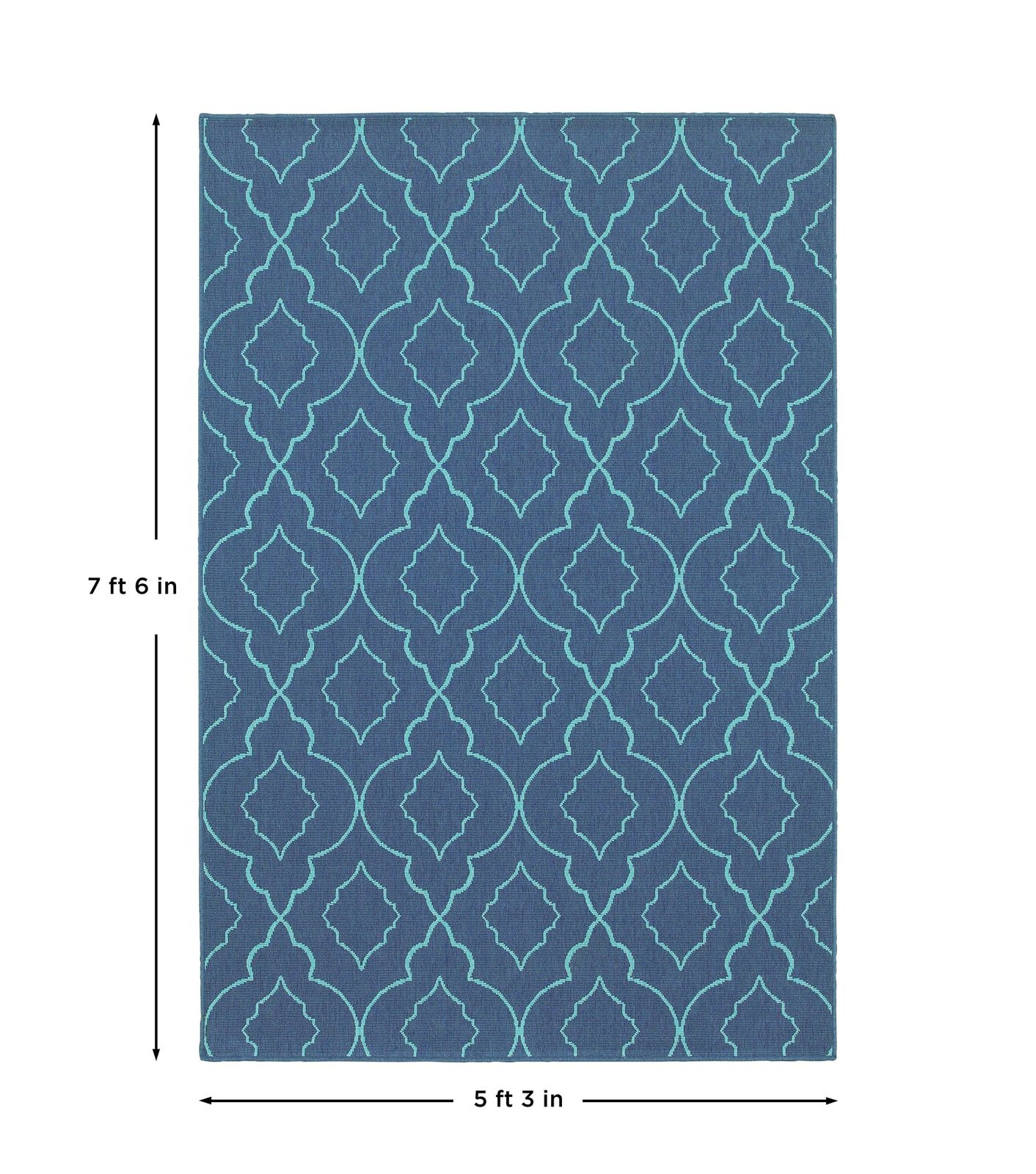 Meridian Blue Outdoor Rug (7541B)