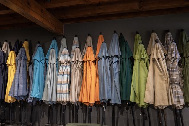 The umbrella wall: every color, every size